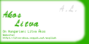 akos litva business card